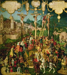 Ukřižování, centrální panel Mompelgarterského oltáře (panel)